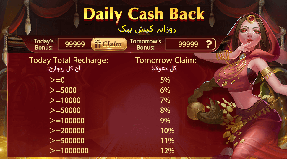 Daily Cashback Promotion on 3 Patti Bounty